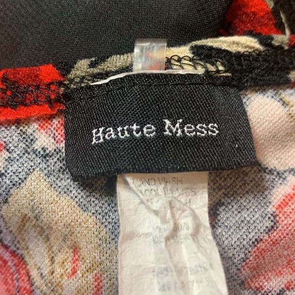 Haute Mess Floral Print Tank Top Shirt Size 1X - Picture 6 of 6